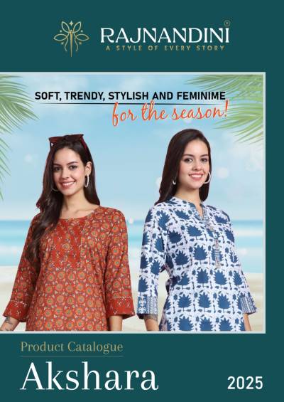 RAJNANDINI AKSHARA2025 DESIGNER COTTON KURTI WHOLESALER IN INDIA